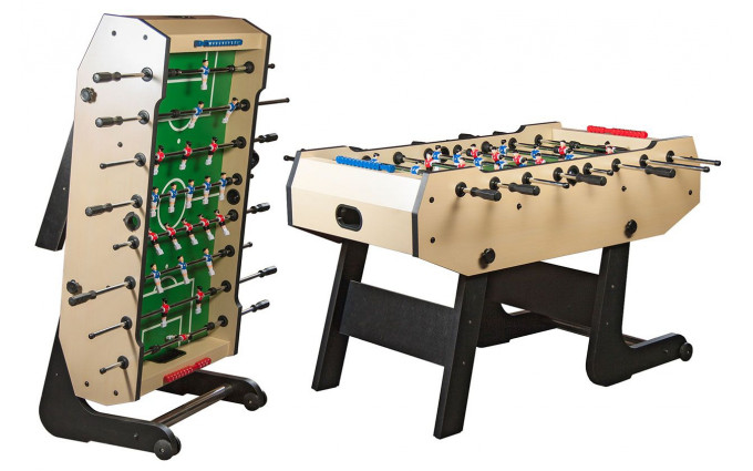 Настольный футбол (кикер) «Maccabi» (140x75x89, светлый, складной) Настольный футбол (кикер) «Maccabi» (140x75x89, светлый, складной)